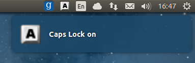 Ubuntu 键盘大小写指示器：indicator-keylock